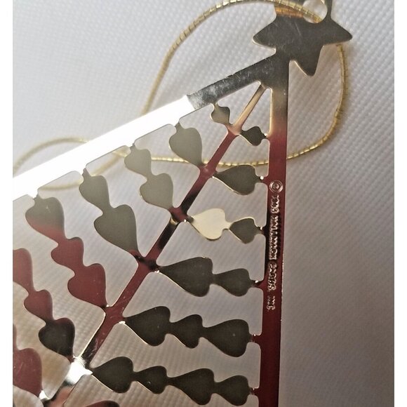 Ornament 1993 Hallmark tree brass Christmas‎ holiday delicate - Picture 7 of 8